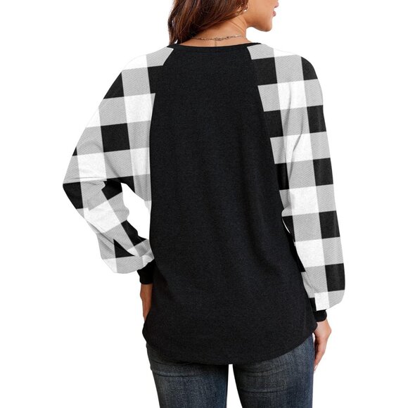 Womens Crew Neck Sweatshirt Long Sleeve Casual Pullover Made of Rayon Blend - Picture 3 of 5